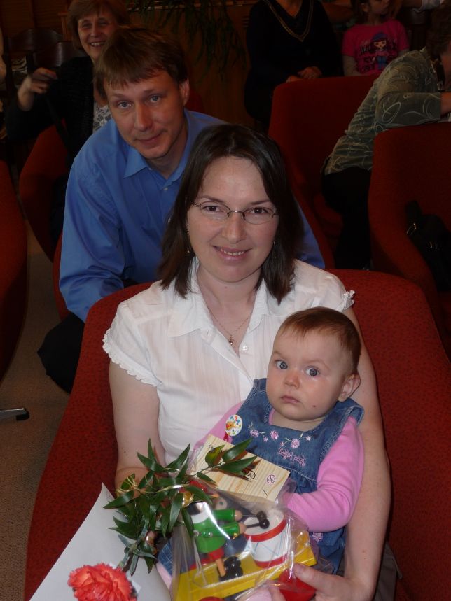 Veronika Švihovcová s rodiči

